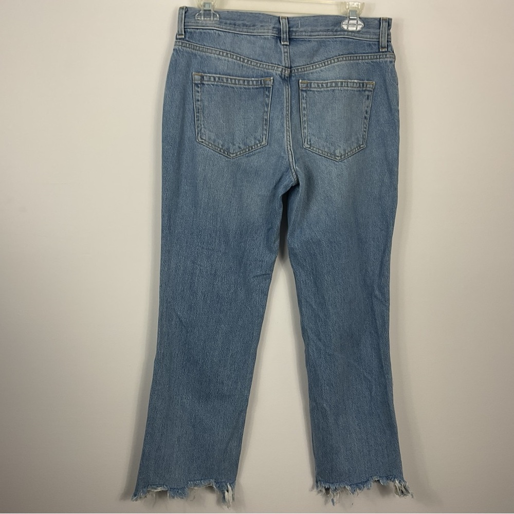 We The Free Maggie Mid Rise Straight Leg Distressed Jeans Womens 27 - Picture 4 of 8